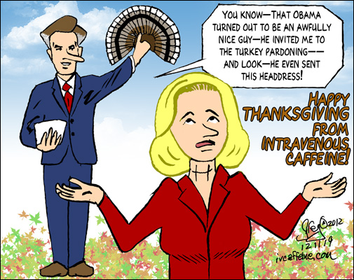 Mitt Romney discovers that he is the turkey.